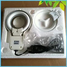 Вспомогательный микроскоп с подсветкой с запасным флюоресцентное кольцо трубка большой внутренний диаметр 8 Вт 64 мм стерео кольцевой осветитель для микроскопа