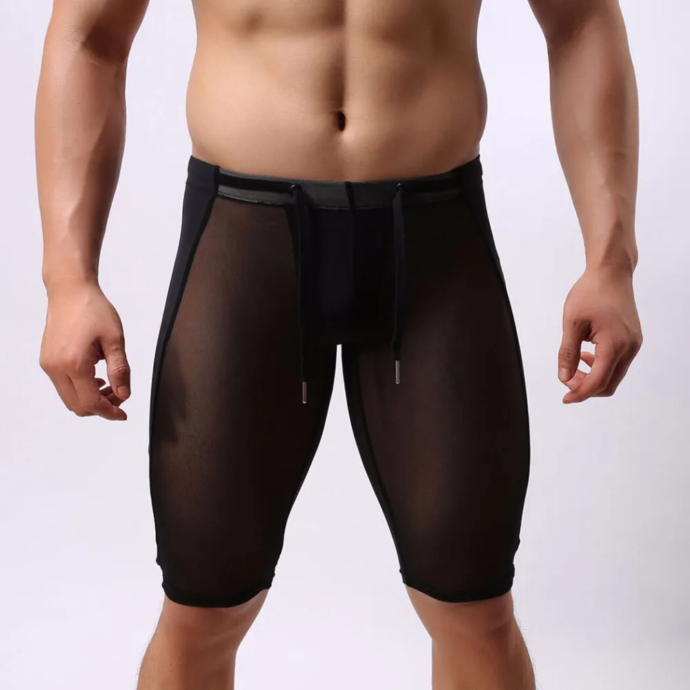sheer swim shorts