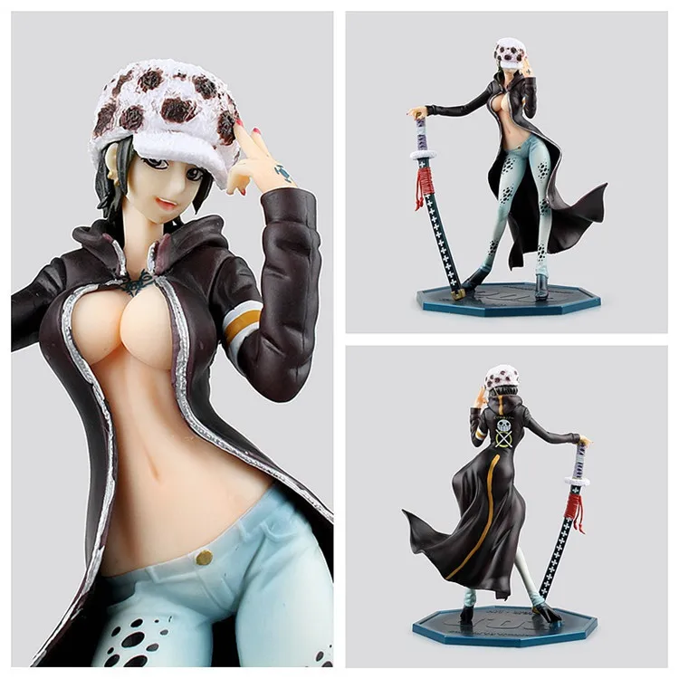 

Anime One Piece 22cm Female POP Trafalgar Law PVC Figure Toy PVC Action Figure Collection Model Toy