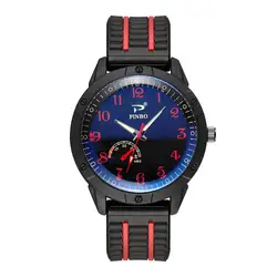 PINBO для мужчин наручные Мягкие силиконовый ремешок Спортивные модные имитация кварцевые часы для мужчин s 2019 для мужчин часы