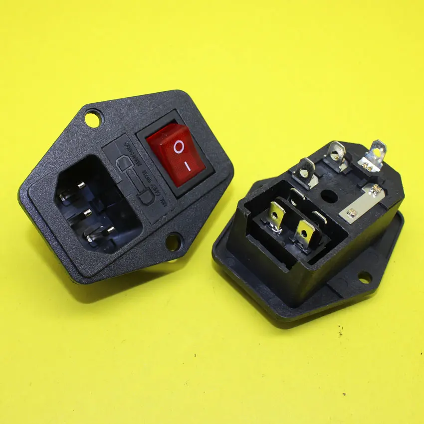 Cable Length: Other Computer Cables AD-061 IEC320 C14 AC Power Cord Inlet Socket Receptacle 250V 10A with ON-Off Red Light Rocker Switch and Fuse Holder RoHs CE Cable Length: Other Computer Cables AD-061 IEC320 C14 AC Power Cord Inlet Socket Receptacle 250V 10A with ON-Off Red Light Rocker Switch and Fuse Holder RoHs CE