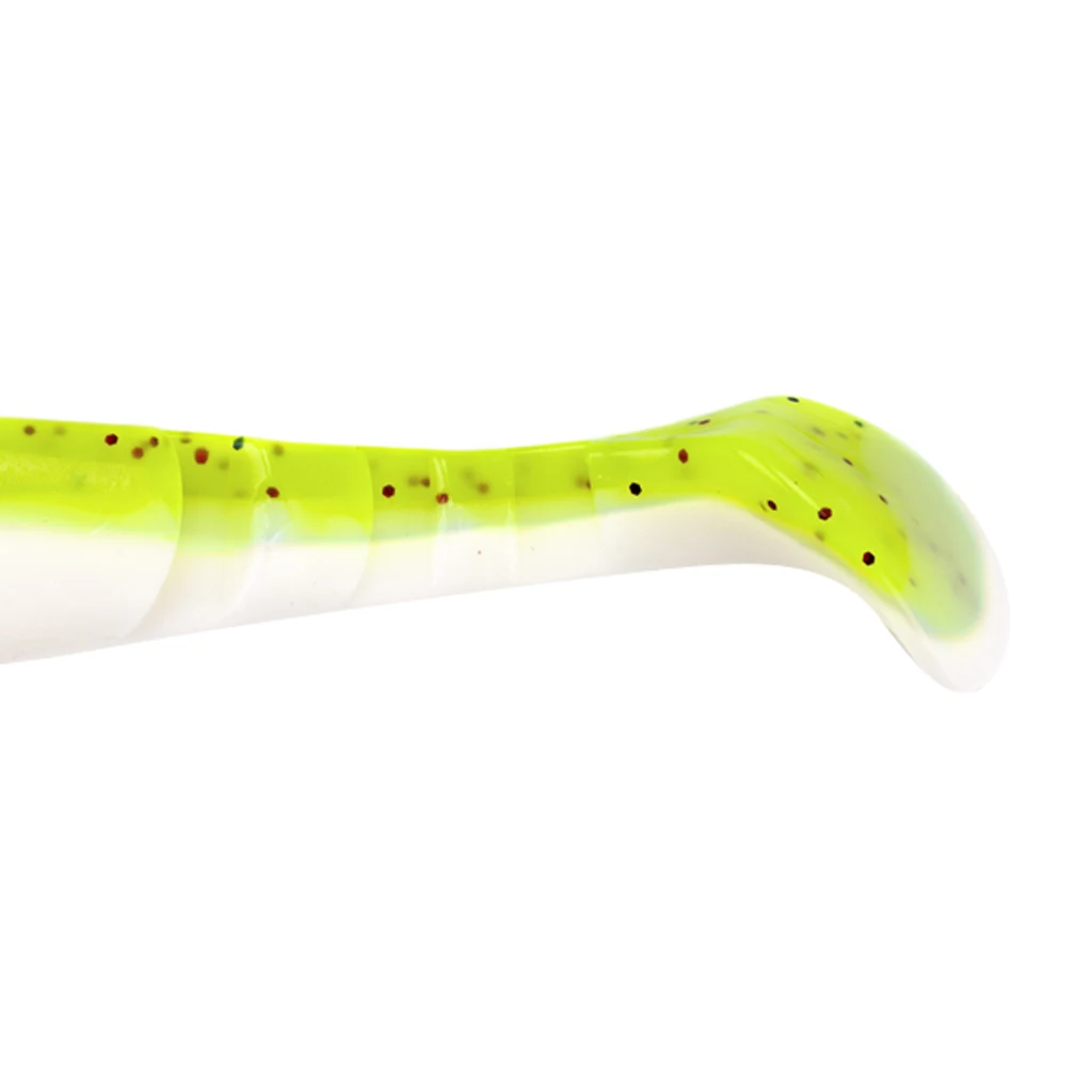 6pcs Swimbaits Minnow/Shad Paddle Tail Worms Soft Fishing Lures Baits for Saltwater and Freshwater Bass Trout Walleye Lure