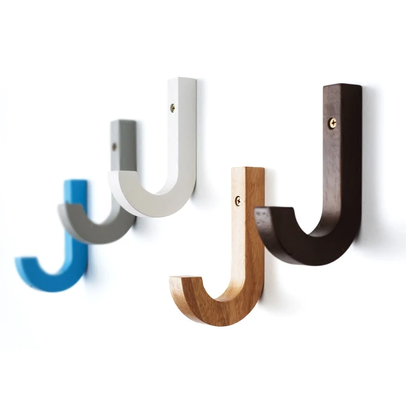 Wall Art Decor Clothes Hanger Coat Wood Coat Rack Garden Hook Creative Hook Wall Hanger Wooden Coat Hooks Pretty Home Decoration