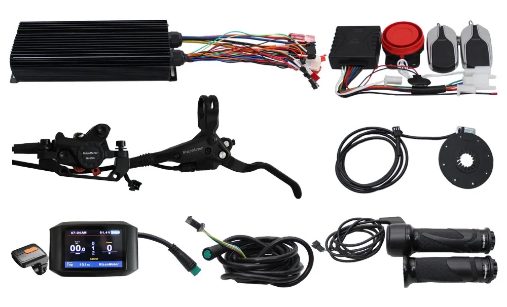 RisunMotor E Bike 36/48/60/72V 2000W 80A Programmable Regenerative