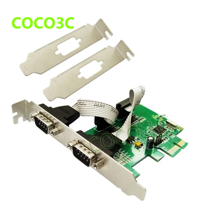 Чипсет WCH382 PCI e контроллер с 2 последовательными портами карта express на RS232 com порт