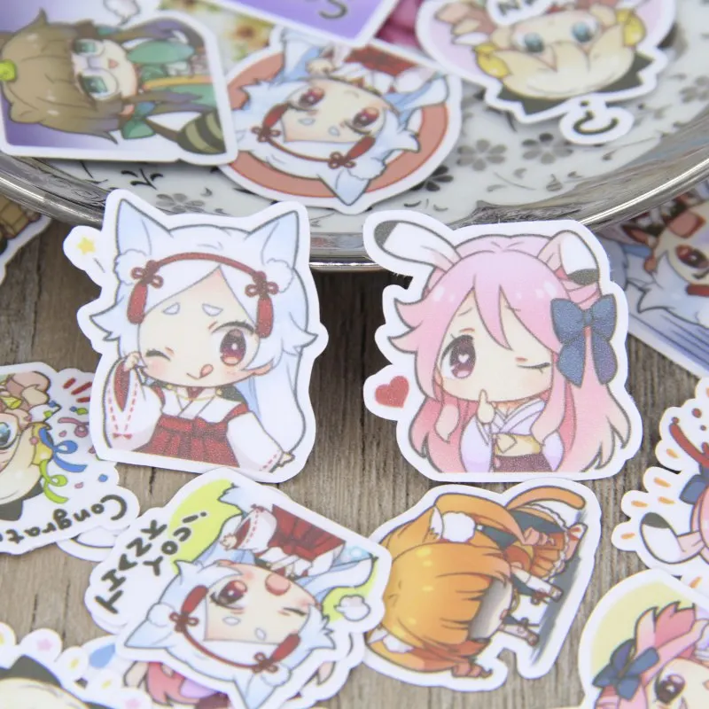 40 мультяшных японских Персонажей Манга самодельные стильные водонепроницаемые