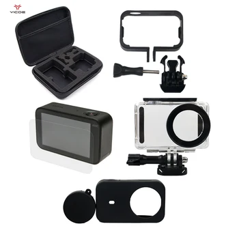

For Xiaomi Mijia 4K Camera Kit Waterproof Housing Case +Storage bag +Frame Shell +Skin Case Cover +Mijia Lens Cap Protector Film
