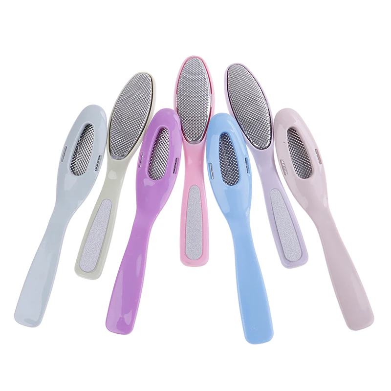 New 1pc Double Sided Foot File Rasp Professional Foot Care Callus Hard Dead Skin Remove Pedicure Tool Multicolor