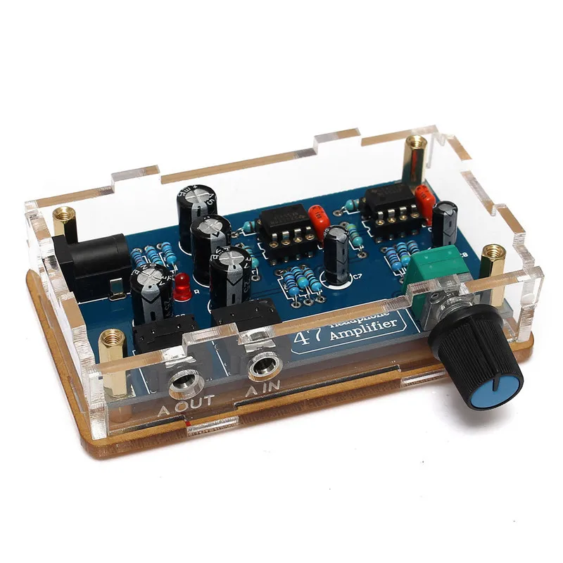 Один источник питания Портативный HIFI усилитель PCB AMP DIY Kit для DA47 Наушники Аксессуары электронные части