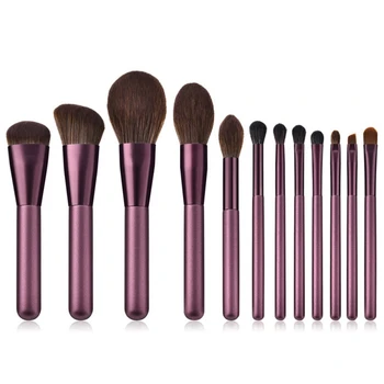 

NEW-12Pcs Professional Makeup Brushes Set Makeup Brush Foundation Eye Shadow Blending Make Up Brushes Soft Synthetic Hair