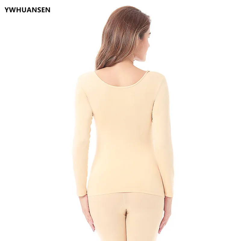 YWHUANSEN Womens Thermal 2 Pc Long John Underwear Set Top and Bottom Ultra Soft Smooth Knit Second Female Thermal Skin Clothes