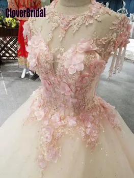 

CloverBridal best seller list alibaba retail store bride dress princess floor length pink leaves crystal tassels shoulders