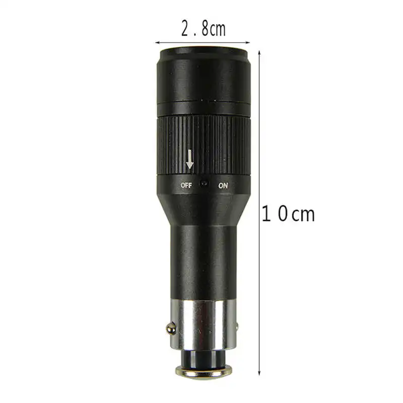 Q5 LED Car Cigarette Lighter Vechicle Charging Flashlight Torch LAMP powerful led flashlight rechargeable laser pointer #4S18 (3)