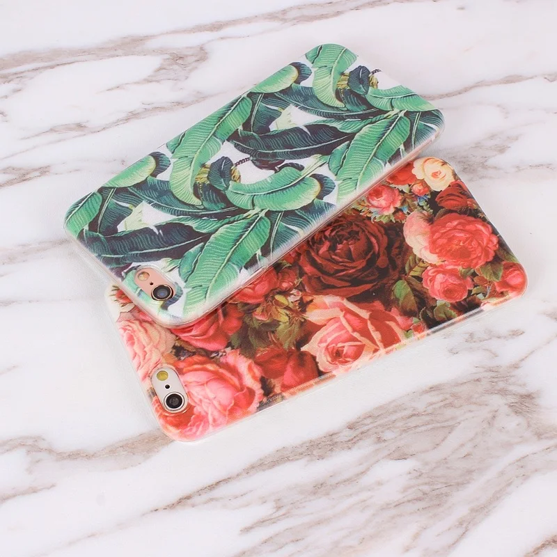 Luxury Flower Cute For iPhone 5 5S SE 6 6S 7 4 4S Silicone 08