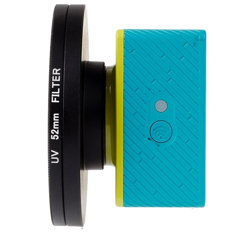 

52mm UV CPL Filter + Lens Cap + Lens Ring Adapter for Xiaomi Yi Xiaoyi 4K 4K+ Sport Action Camera