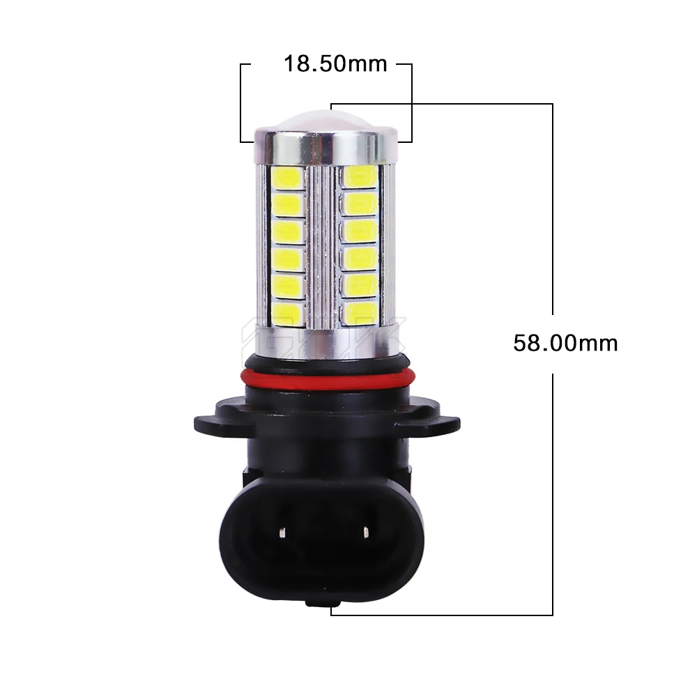 1 шт. Автомобильные светодиодные лампы H11 HB4 HB3 9005 9006 33SMD 5730 30 Вт 12 В| |