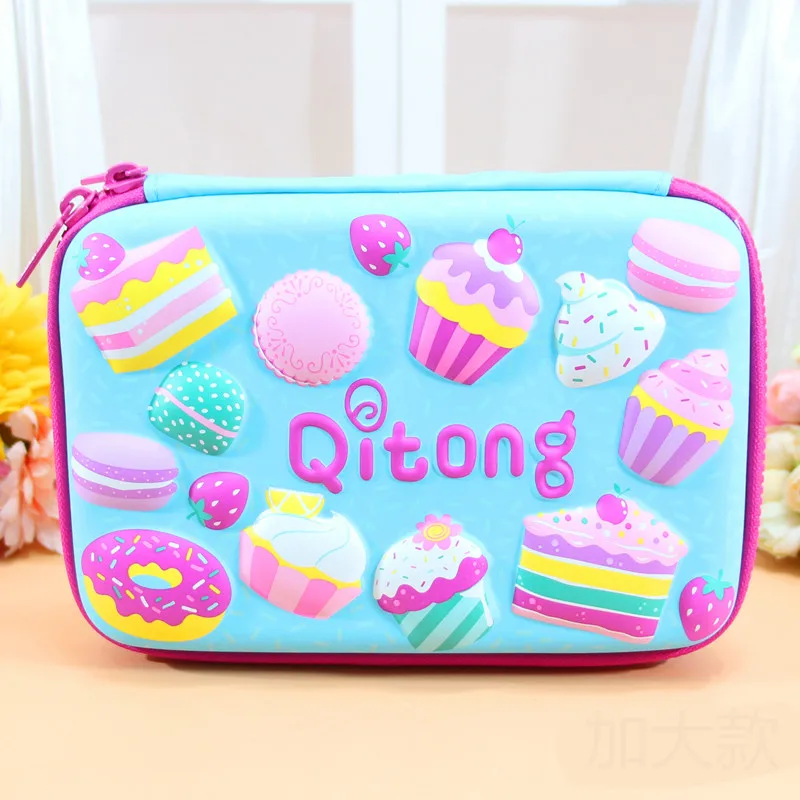 

EVA Pencil Case 3D Heart-shaped Cake Stationery Box Children Students Zipper Large Capacity Portable Multi-function Storage