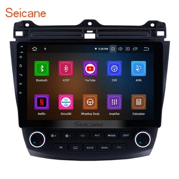 

Seicane 10.1'' Android 10.0 GPS Car Radio For 2003 2004-2007 Honda Accord 7 HD 1080P Multimedia Player Head Unit Support RDS