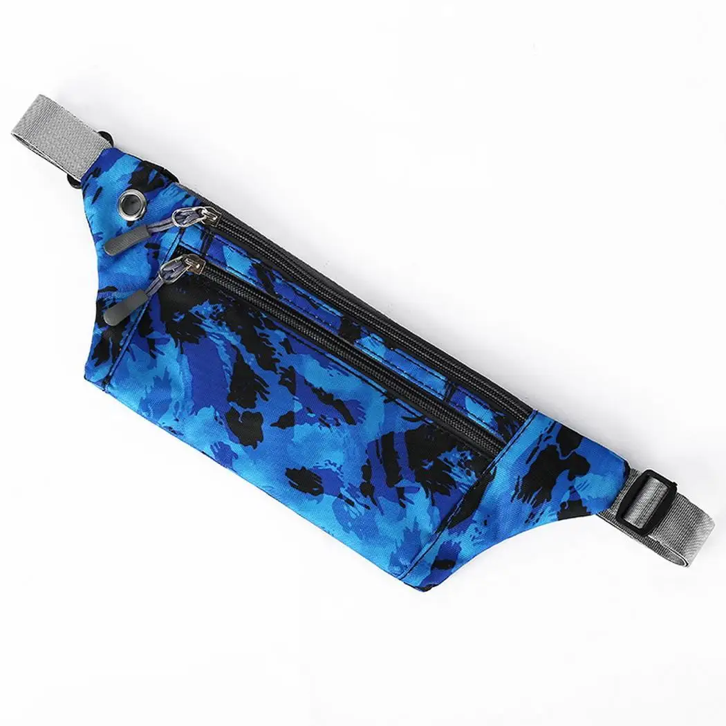 

Unisex Casual Multifunctional Zipper Closure Waist Bag Outdoor Print 1 Polyester Geometric Bag