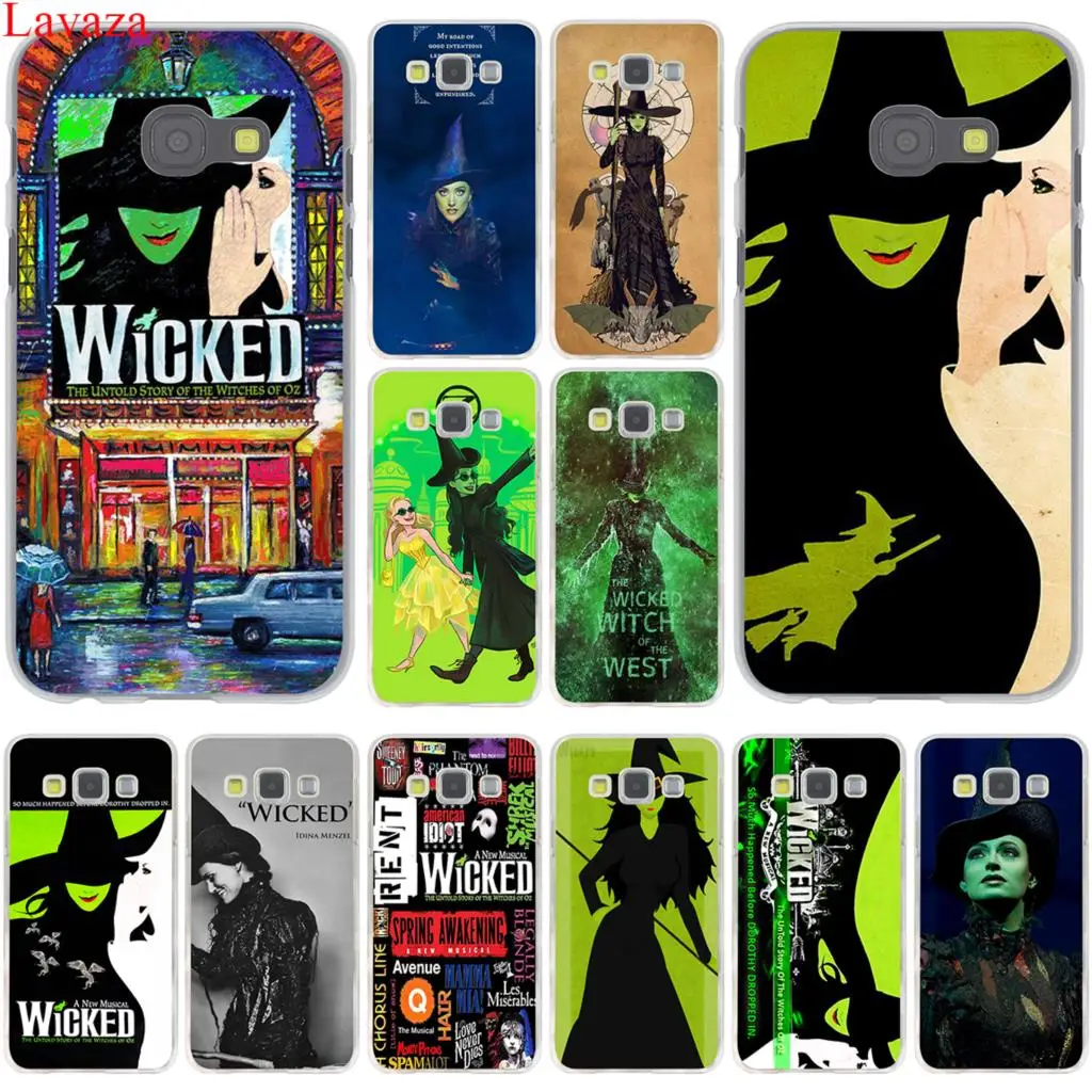 Broadway Musical Wicked Lyrics Hard Case Cover for Galaxy A3 A5 J5 (2015/2016/2017) J7 & Note 4 3 & J3 J5 Prime Broadway Musical Wicked Lyrics Hard Case Cover for Galaxy A3 A5 J5 (2015/2016/2017) J7 & Note 4 3 & J3 J5 Prime
