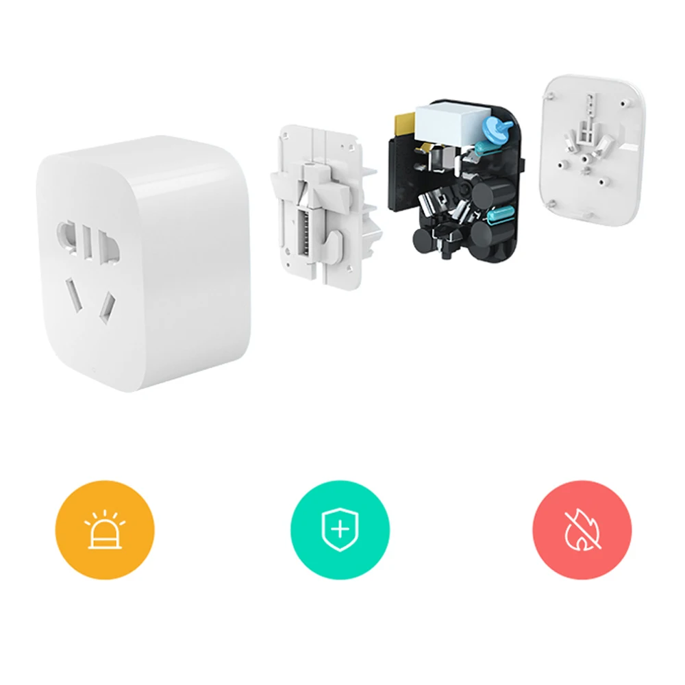 Xiao mi jia zigbee умная розетка Wifi приложение беспроводные Переключатели Таймер штекер для Android ios работа с mi home App