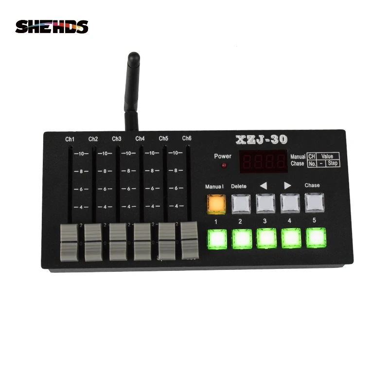 

SHEHDS Charging Wireless 30 DMX Signal Transmitter Controller Stage Lighting Console DJ equipment for Par Moving Head Control