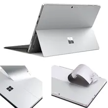 XSKN for Microsoft Surface Pro 6 (2018+) Surface Pro 5, Surface Pro 4 12.3-Inch Ultra Thin Pure Silver Back Decal Skin Protector