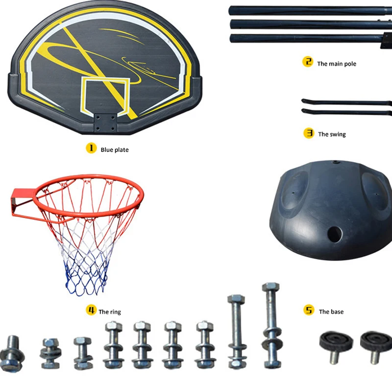 Домашний баскетбольный стенд для взрослых и детей съемная регулируемая высота баскетбольная рама для улицы/для помещений