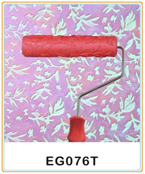 7 ''резиновый чехол-книжка с выбитым рисунком цветка краска собственного приготовления бандаж валка декоративные фактурный валик с ручка