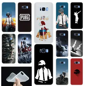 Pubg Mobile Stickers Soft TPU Silicone Phone Back Case Cover for Samsung Galaxy S6 S7dge S8 S9 S10 S11 S20 Plus Note 8 9 10 Pro