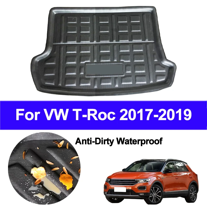 

Car Auto Rear Trunk Mat Cargo Tray Boot Liner Carpet Protector Floor Pad Mats For Volkswagen For VW T-Roc Troc 2017 2018 2019