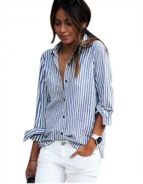 

Best friends T Shirt Women New t-shirts women 2018 tshirts cotton Women Striped Long Sleeve Loose Casual T Shirt TopsY48