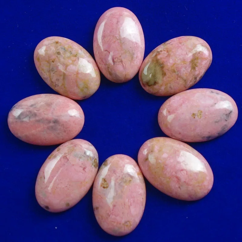 

(10 pieces/lot) Wholesale High Quality Natural Rhodonite Oval 30x20x7mm CAB Cabochon for jewelry Accessories Ca180912
