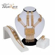 MUKUN Party Jewelry Sets For Women African Beads Jewelry Set Wedding Imitation Crystal Bridal Dubai Necklace Costume Jewelery luxury dubai jewelry sets women crystal gold wedding accessories flower necklace wedding african beads jewelry set costume