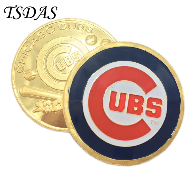 American Football Commemorative Coins Chicago Cubs 24k Gold Plated Coin