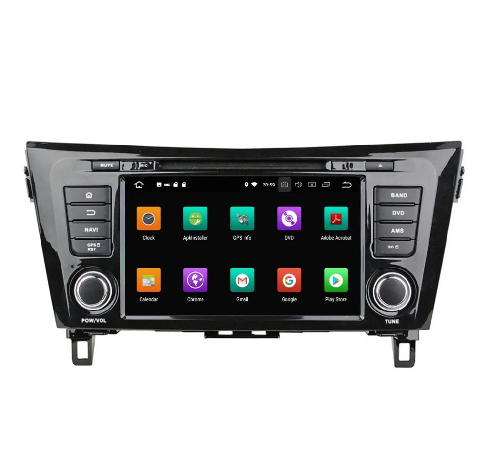 Excellent 4GB RAM Octa Core 8" Android 8.0 Car Radio DVD Player for Nissan QashQai X-Trail 2014 2015 2016 GPS Bluetooth 4G WIFI 32GB ROM 4