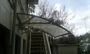 

DS80100, 80x100cm,black aluminum frame with clear sheet door and window ploycarbonate awnings