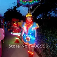 Светодиодный светящийся наряд для выступлений/карнавальное платье/костюм на светильник/серия для парка развлечений 08