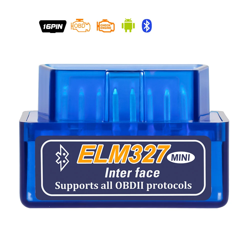 Супер Мини ELM327 V1.5 Bluetooth OBDII автомобильный диагностический инструмент для Android elm 327 wifi Mini elm327 usb 20 шт./лот DHL бесплатно - Цвет: bluetooth v2.1