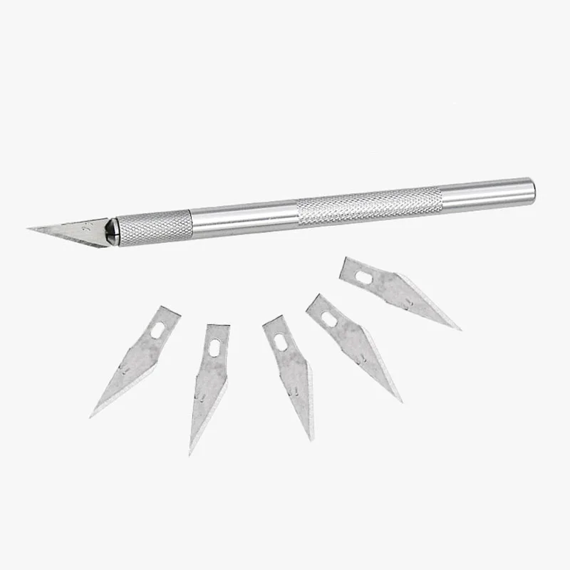 

Craft knife rubber stamp engraving knife film leather paper carving wood fruit carving set knife and matching blade
