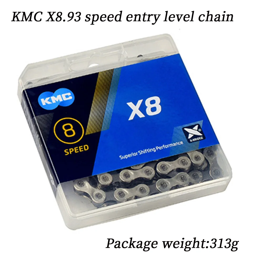 KMC X8.93 X9.93 X10.93 X11.93 велосипедная цепь 118L 11 для скоростного велосипеда с