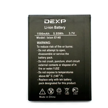 

2019 New Li-ion 1500mAh Battery For DEXP Ixion E140 E 140 Mobile Cellphone Accumulator Parts