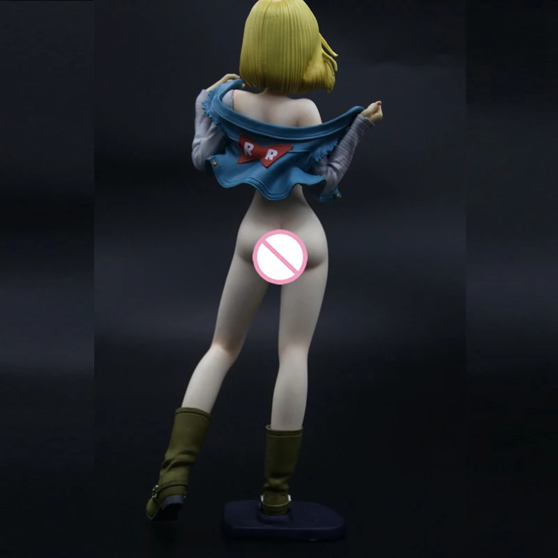 1/6 масштаб Dragon Ball Z блеск гламуры Android 18 куртка стоящая голая сексуальная Смола GK модель фигурка коллекция аниме фигурки