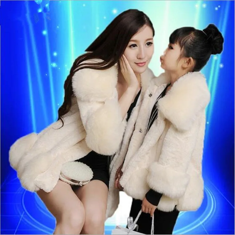 Пушистый для маленьких девочек 2018 осень-зима куртки Теплый искусственный мех