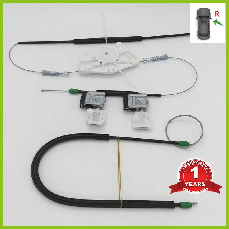 

For VW Beetle 1999 2000 2001 2002 2003 2004 2005 2006 2007 2008 2009 2010 Electric Window Regulator Repair Kit Front Right Side