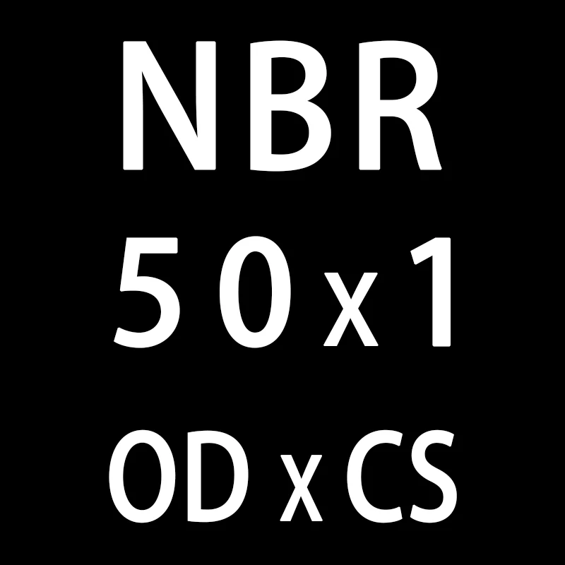 20 шт./лот резиновым кольцом черный NBR уплотнительное кольцо 1 мм Толщина OD22/23/24/25/26/27/28/30/35/40/50 мм колцеобразное уплотнение масла нитрила шайба - Цвет: OD50mm