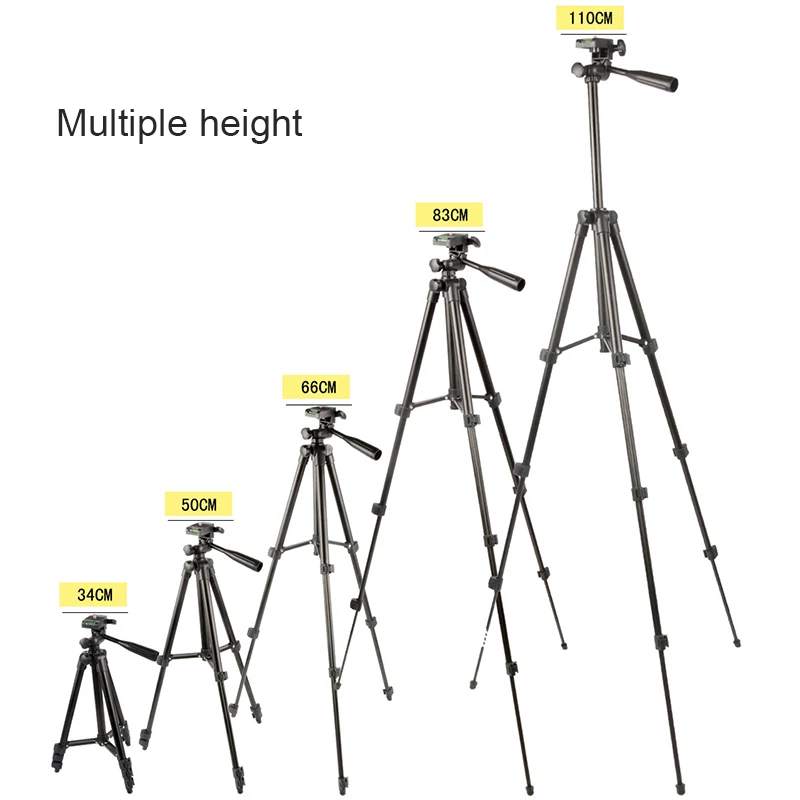 Профессиональный штатив-Трипод для камеры Auminum, регулируемый светильник, штатив для сотового телефона