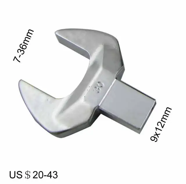 Taiwan manufacturing Interchangeable torque wrench head 9x12mm open