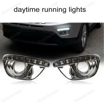 

2pcs Car LED Running Lights for J/eep C/ompass 2011-2015 fog lamp auto accessory