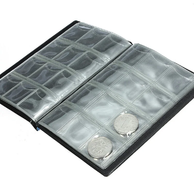 Coins collection album coin collection album 120 openings coins holders album book collectors money organizer storage bags mini coin storage